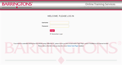 Desktop Screenshot of onlinebarringtons.com